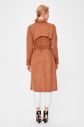 Trendyol Camel Arched Suede Trench Coat galéria
