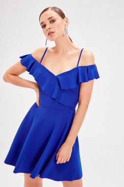 Trendyol Saks Flywheel Detailed Dress