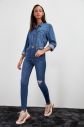 Trendyol Blue Ripped Detailed Skinny Jeans galéria