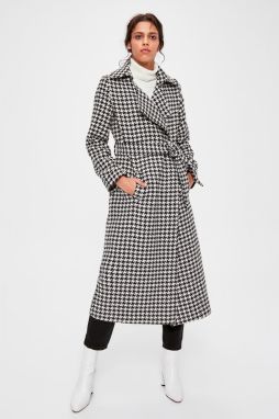 Dámsky kabát Trendyol Houndstooth Patterned