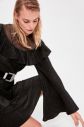 Trendyol Black Flywheel Glitter Knitted Dress galéria