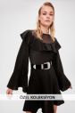 Trendyol Black Flywheel Glitter Knitted Dress galéria