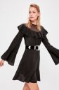Trendyol Black Flywheel Glitter Knitted Dress galéria