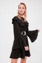 Trendyol Black Flywheel Glitter Knitted Dress galéria