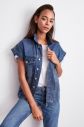 Trendyol Blue Oversize Denim Vest galéria