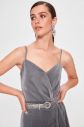 Trendyol Silver Drape Detailed Evening Dress galéria