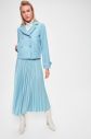 Trendyol Blue Button Off Short Cashmere Coat galéria
