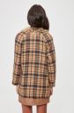 Trendyol Multicolored Collar Artificial Fur Detailed Plaid Kase Kaban galéria