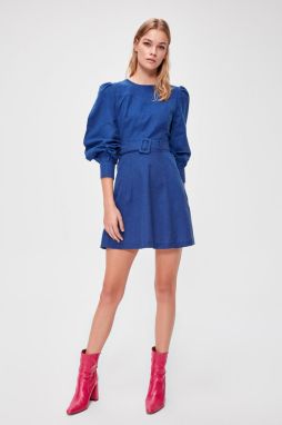 Trendyol Dark Blue Belt Dress