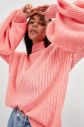Trendyol Lila Knitting Detailed Balloon Sleeve Knitwear Sweater galéria