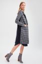 Trendyol Dark Blue Front Goose Foot Patterned Back Straight Dark Blue Cachet Kaban galéria