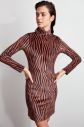 Trendyol Brown Zebra Patterned Knitted Dress galéria