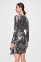 Trendyol Anthracite Binding Detailed Glossy Dress galéria