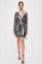 Trendyol Anthracite Binding Detailed Glossy Dress galéria
