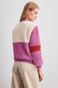 Trendyol Lila Ribana Detailed Color Block Soft Plush Coat galéria