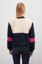 Trendyol Lila Ribana Detailed Color Block Soft Plush Coat galéria