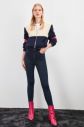 Trendyol Lila Ribana Detailed Color Block Soft Plush Coat galéria