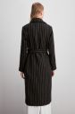 Trendyol Black Long Metal Buckle Belt Edging Coat galéria