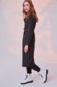 Trendyol Black Long Metal Buckle Belt Edging Coat galéria