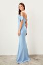 Trendyol Blue Bow detailed evening dress galéria