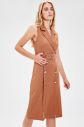 Trendyol Camel Belt Button Dress galéria