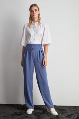 Trendyol Blue Button Detailed Pants
