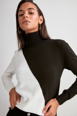 Trendyol Black Turtleneck Knitwear Sweater