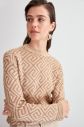 Trendyol Ecru Patterned Knitwear Sweater galéria