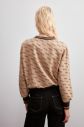 Trendyol Camel Printed Knitted Sweatshirt galéria