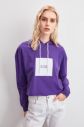 Trendyol Purple Printed Knitted Sweatshirt galéria