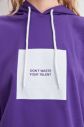 Trendyol Purple Printed Knitted Sweatshirt galéria