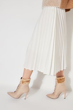Trendyol Beige Suede Women's Boots