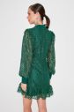 Trendyol Emerald Green Ribbed Lace Dress galéria