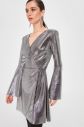 Trendyol Silver Glossy Anvelop Dress galéria
