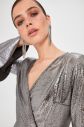 Trendyol Silver Glossy Anvelop Dress galéria