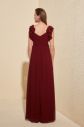 Trendyol Burgundy Shoulder Detailed Evening Dress & Graduation Dress galéria