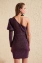 Trendyol Purple Single Sleeve Detailed Dress galéria