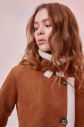 Trendyol Camel in Furry Suede Coat galéria