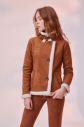 Trendyol Camel in Furry Suede Coat galéria
