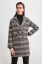 Trendyol Multicolored Plaid Front Button Coat galéria