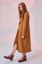 Trendyol Camel Kase Button Woolly Coat galéria