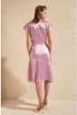 Trendyol Lila Belt Flywheel Detailed Dress galéria