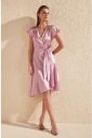 Trendyol Lila Belt Flywheel Detailed Dress galéria
