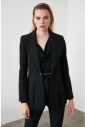 Trendyol Black Metal ButtonEd Pliers Detailed Blazer Jacket galéria