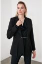 Trendyol Black Metal ButtonEd Pliers Detailed Blazer Jacket galéria