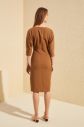 Trendyol Brown Kayak Collar Dress galéria