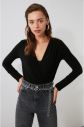 Trendyol Bodysuit - Black - Slim fit galéria