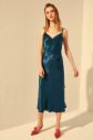 Trendyol Oil Belted Satin Dress galéria