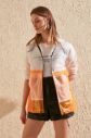 Trendyol White Color Block Zipper Sports Raincoat galéria