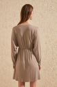 Trendyol Mink Arm Puckered Knitting Dress galéria